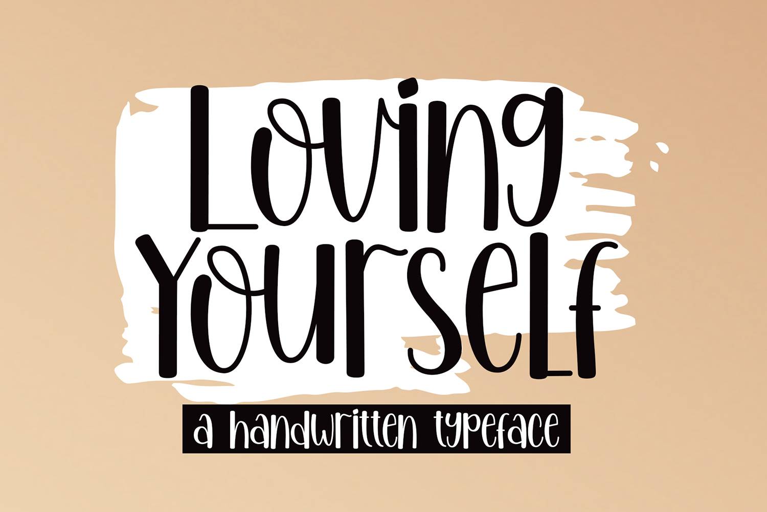 Loving Yourself Font sample