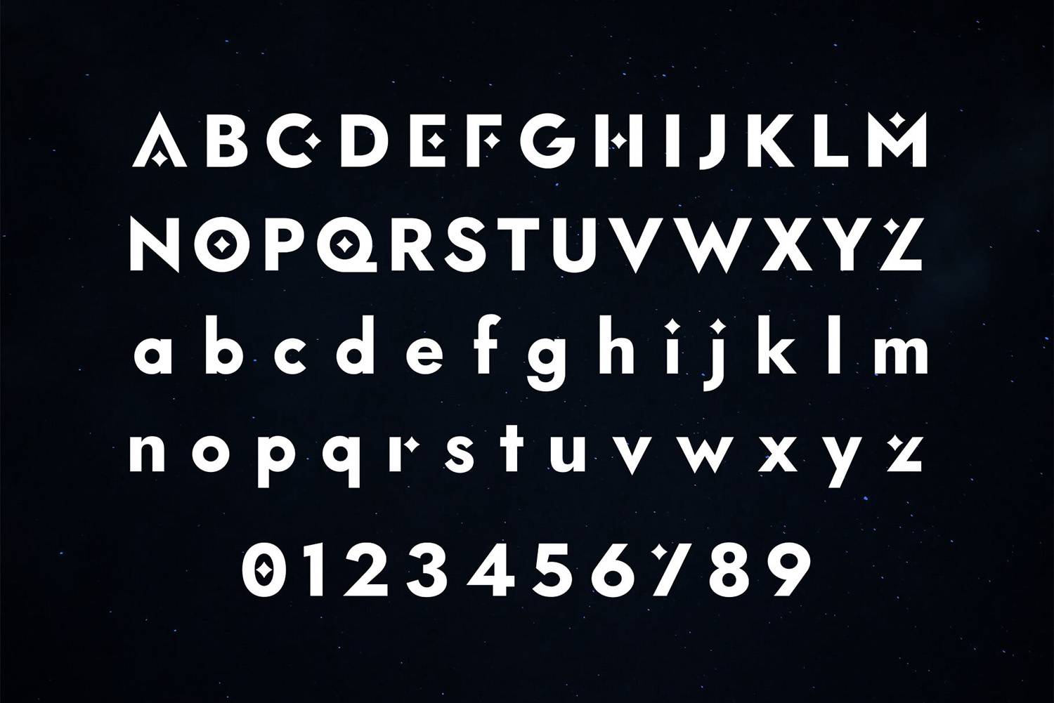 Lozange Font sample
