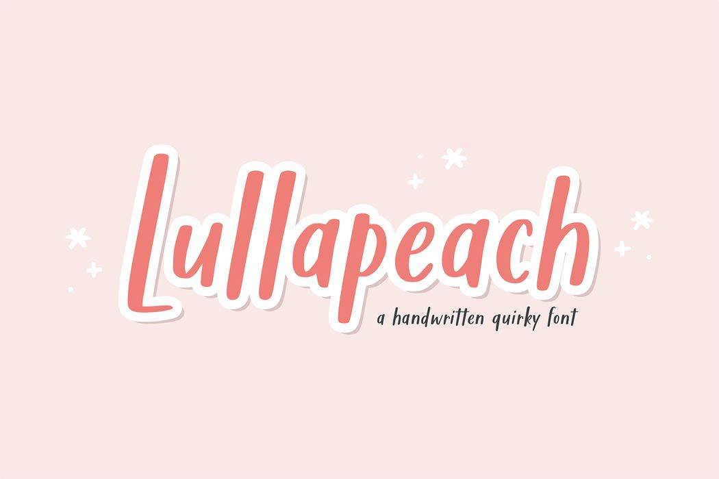 Lullapeach Font sample