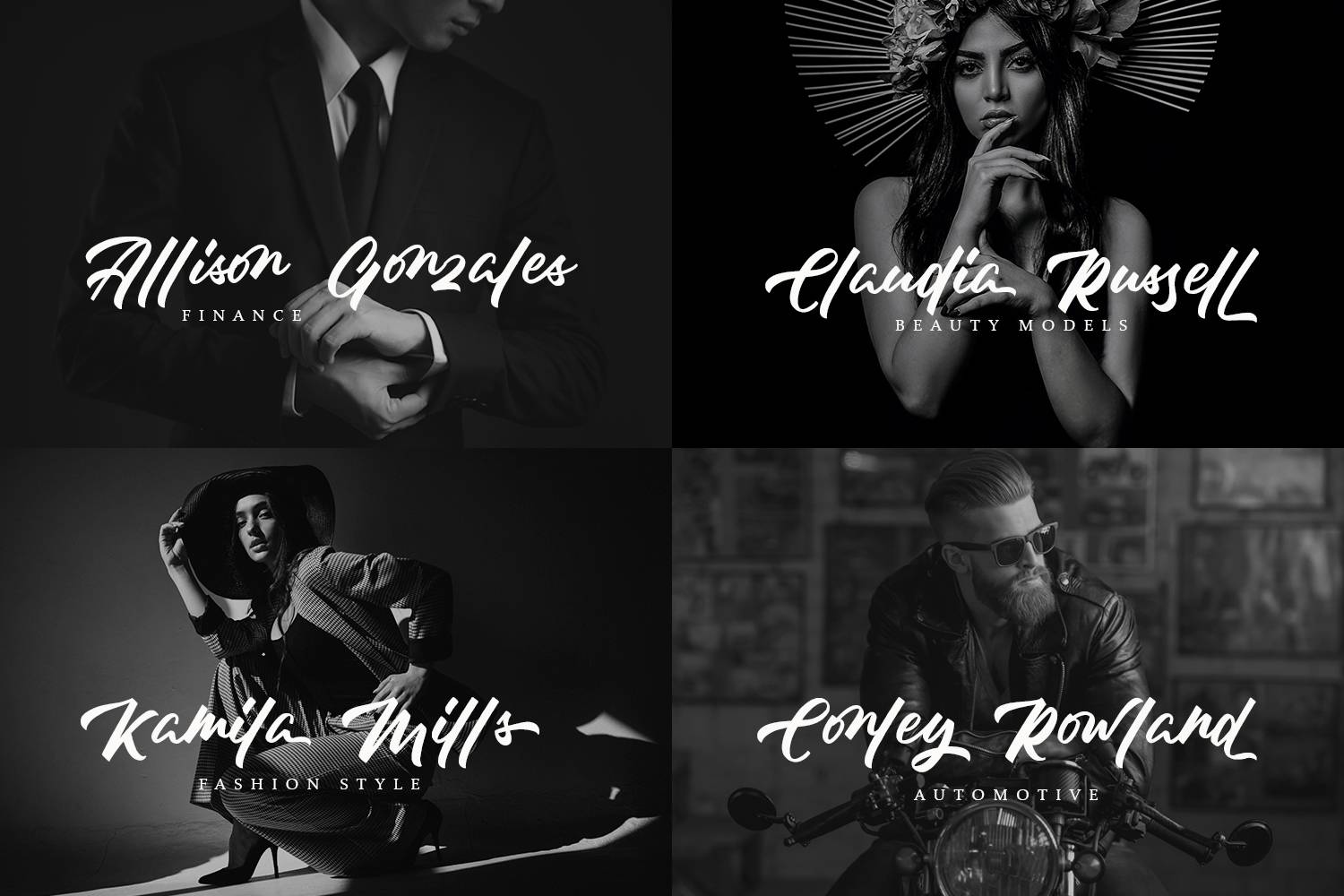 Luther King Font sample