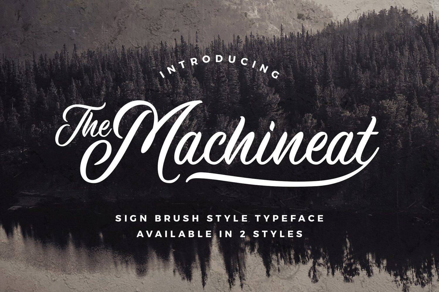 Machineat Font sample