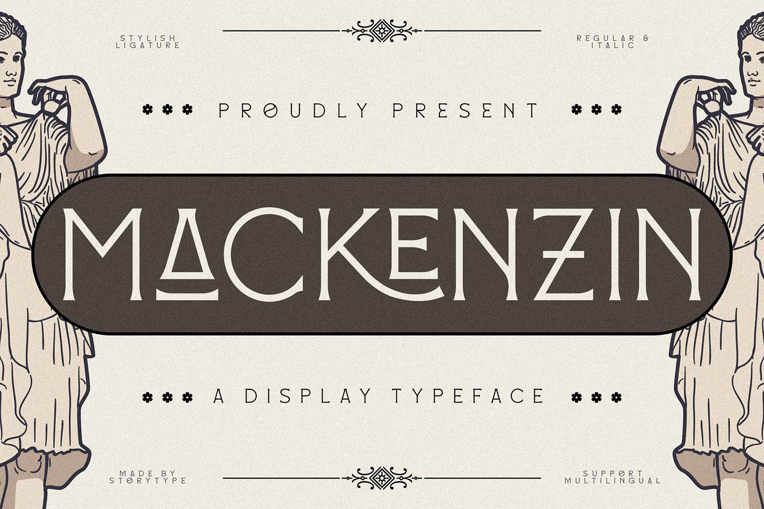 Mackenzin Font sample