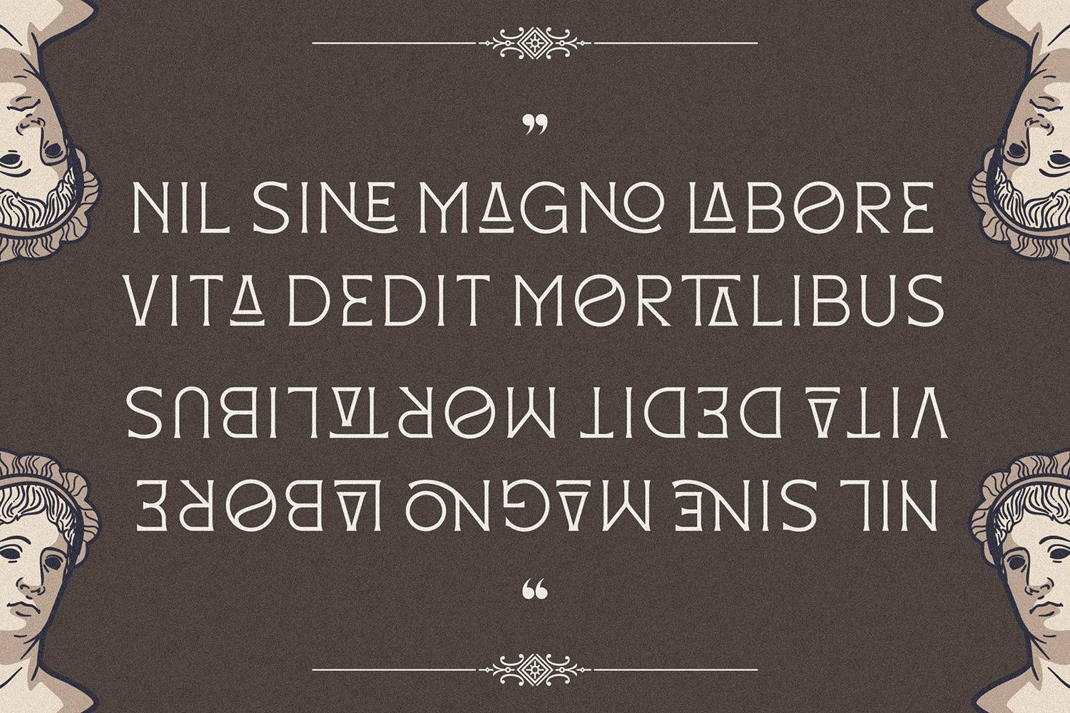 Mackenzin Font sample