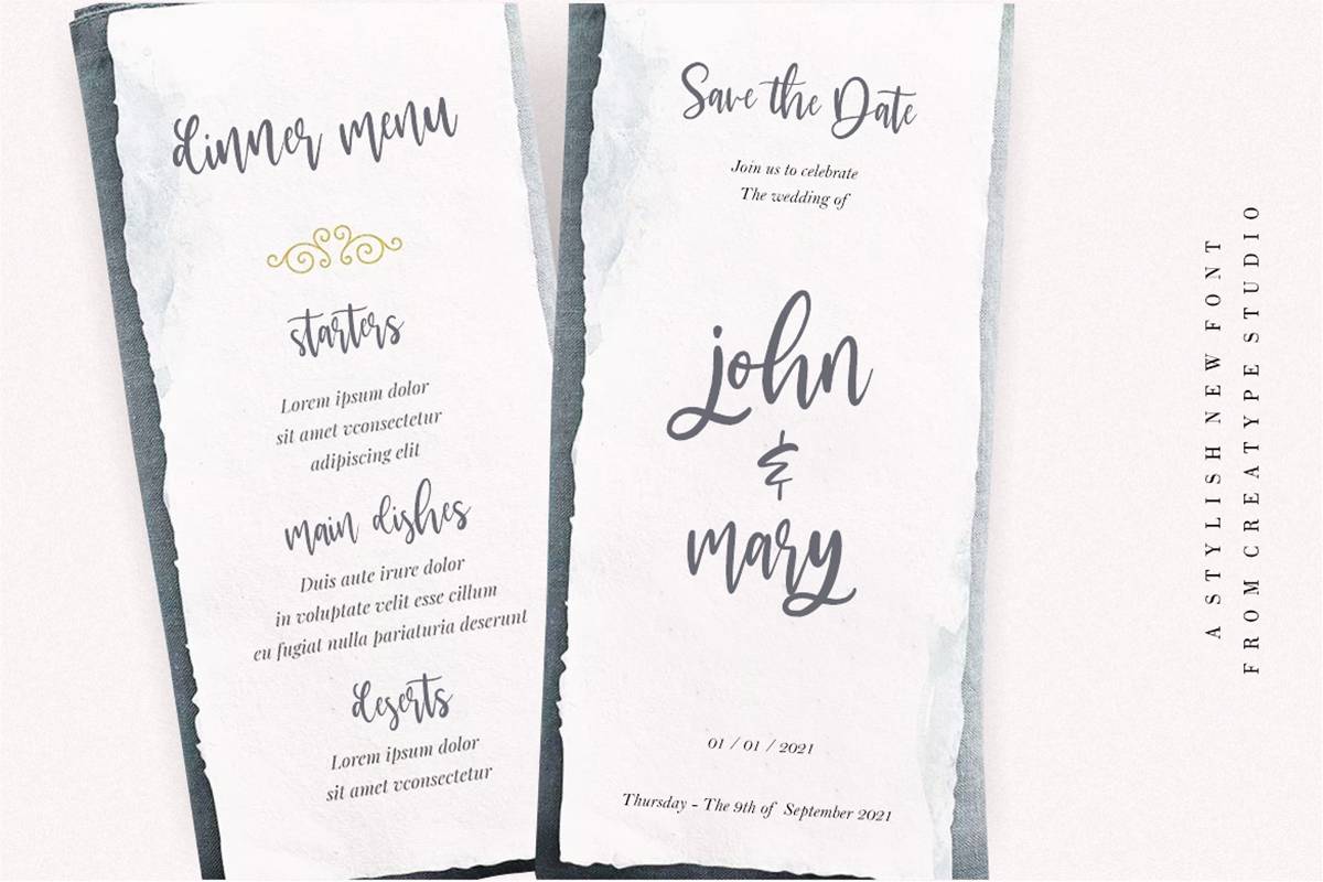 Mackyloo Modern Script Font sample