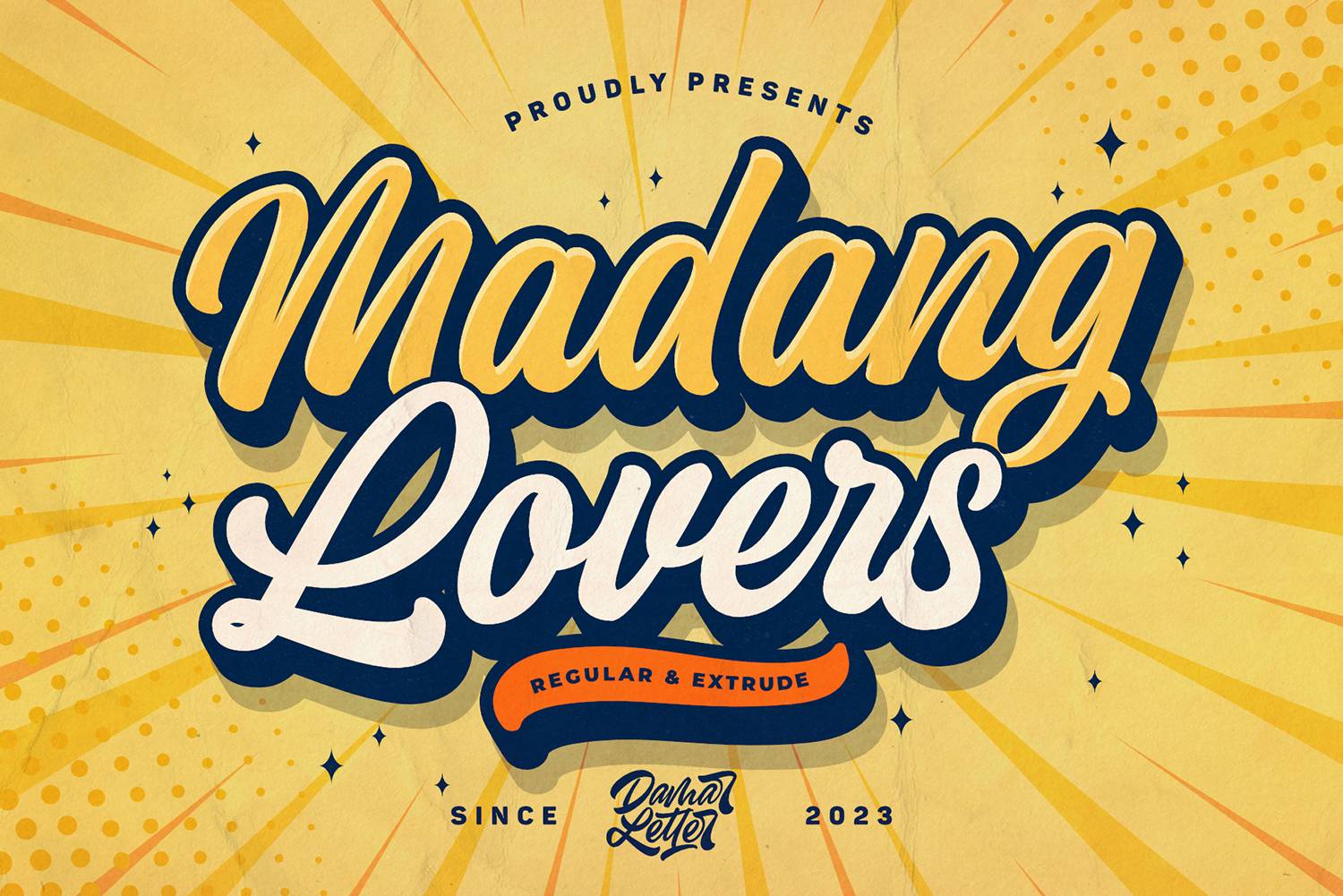 Madang Lovers Font sample