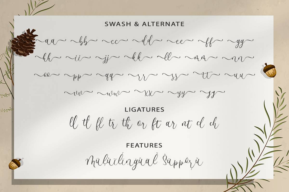 Madania Script Font sample