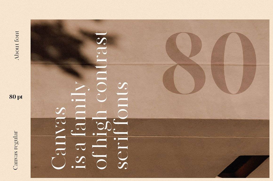 Made Canvas Font Family Demo sample