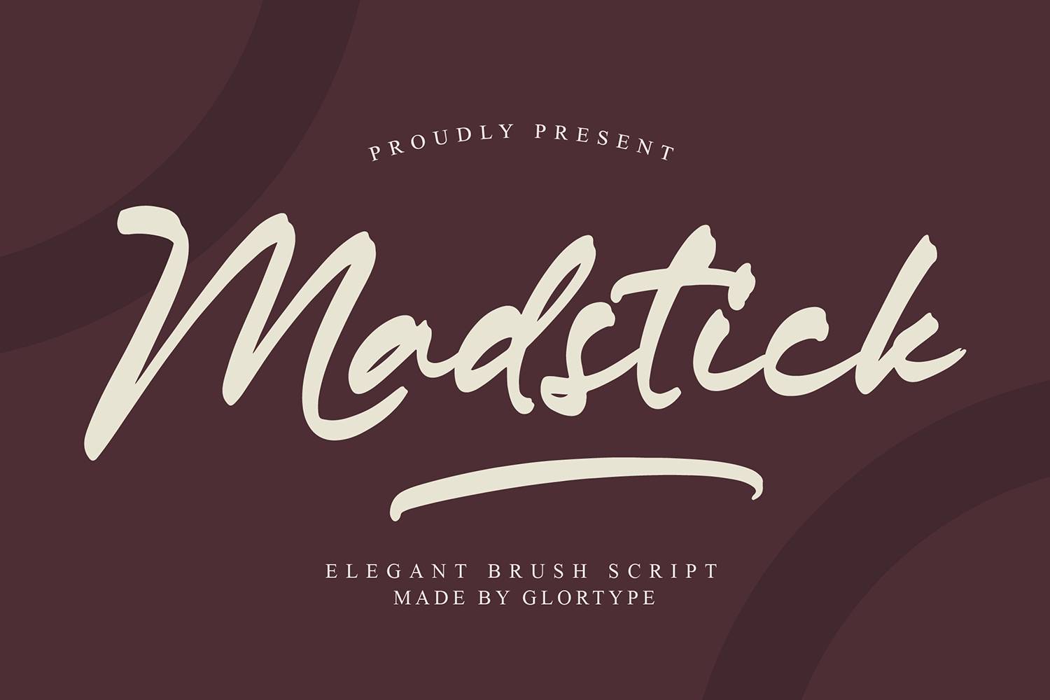 Madstick Font sample