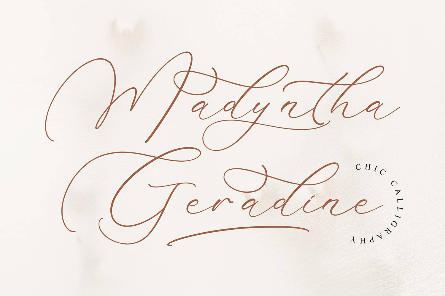 Madyntha Geradine Font sample