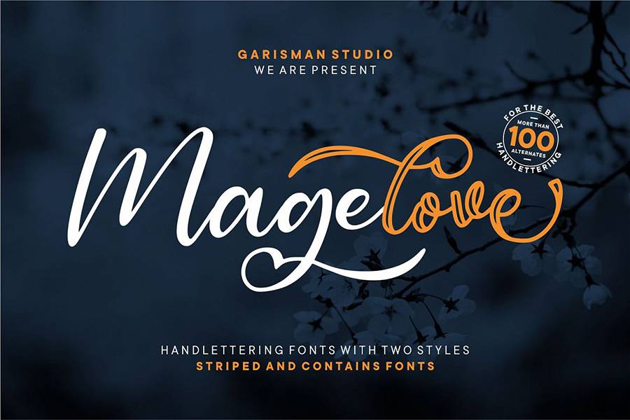 Magelove Handlettering Script sample