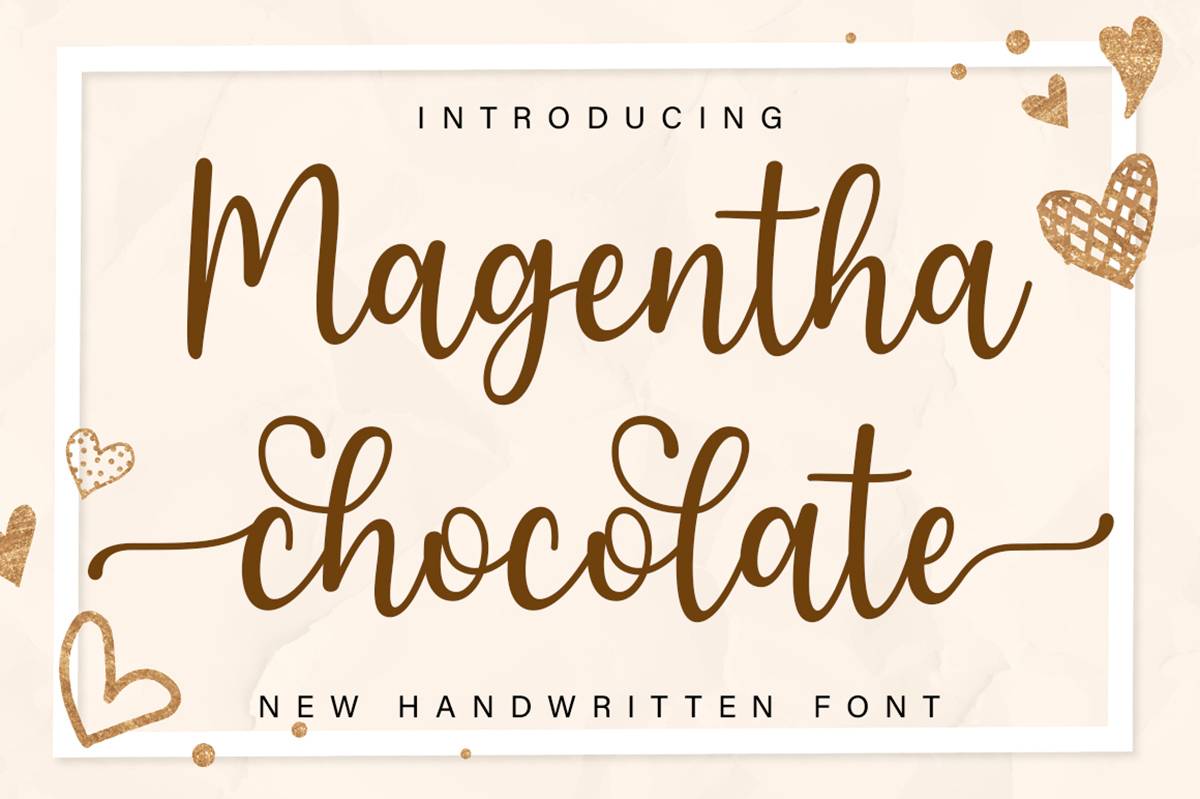 Magentha Font sample