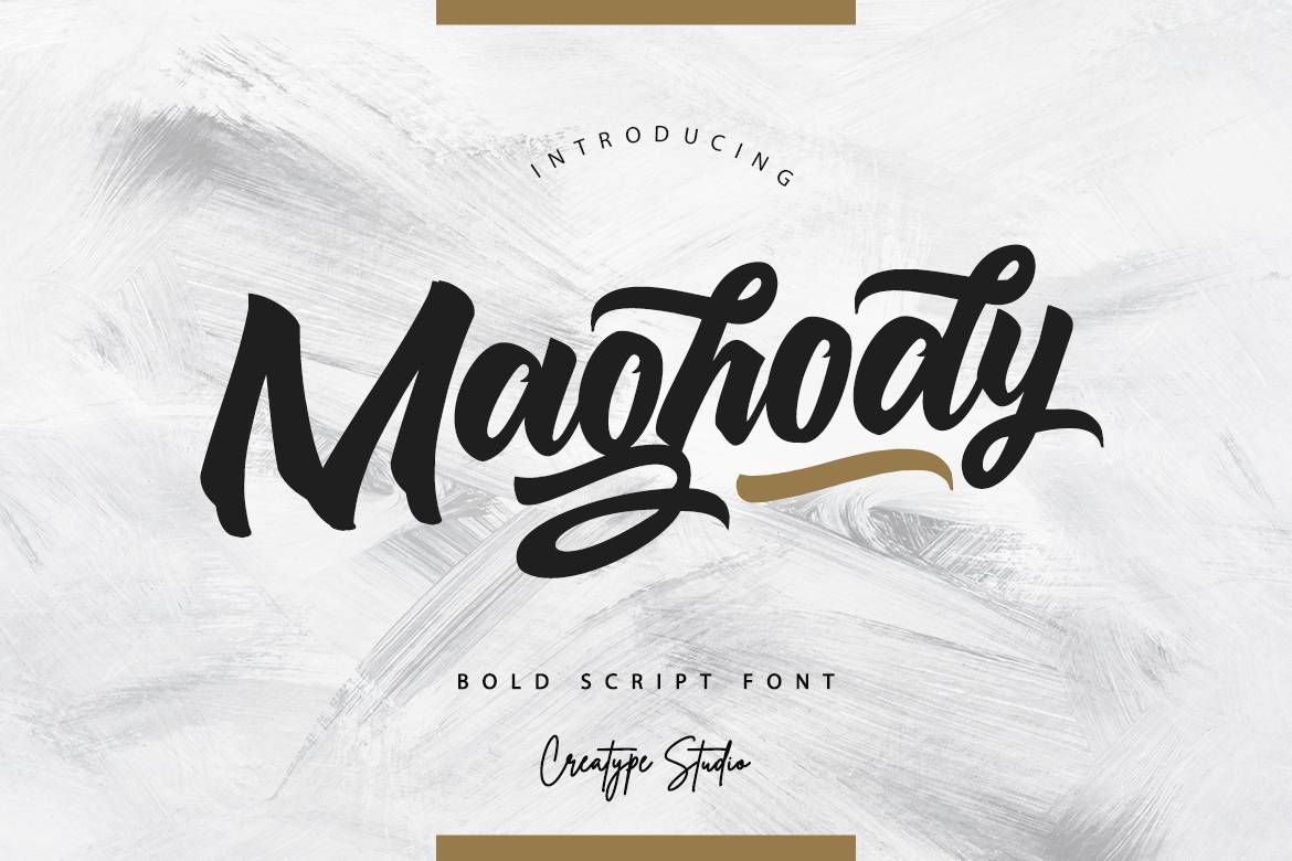 Maghody Script Font sample