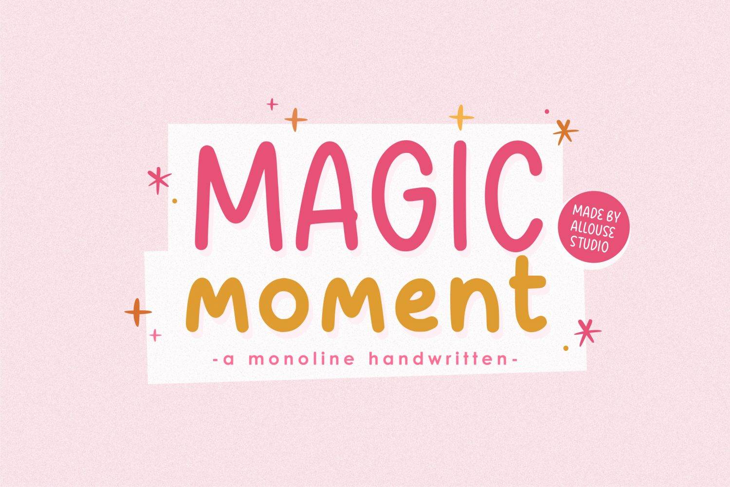 Magic Moment Font sample
