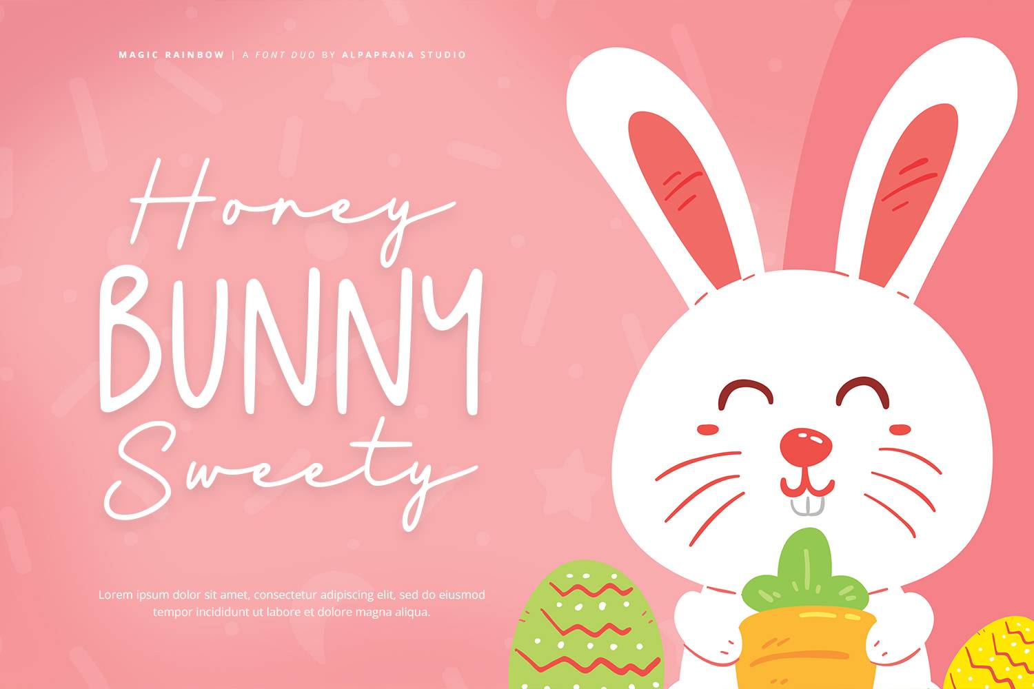 Magic Rainbow Font sample