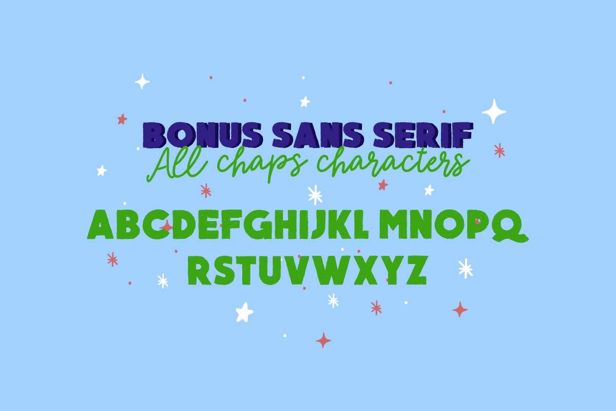 Magical Shiny Font sample