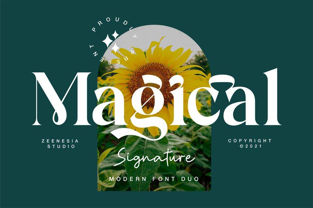 Magical Signature Font sample