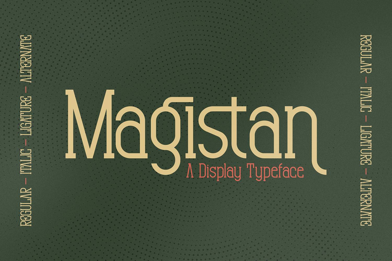 Magistan Font sample