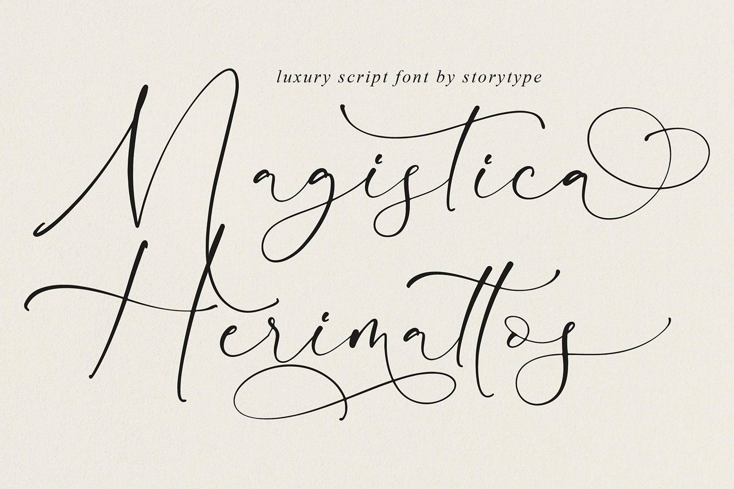 Magistica Herimattos Font sample