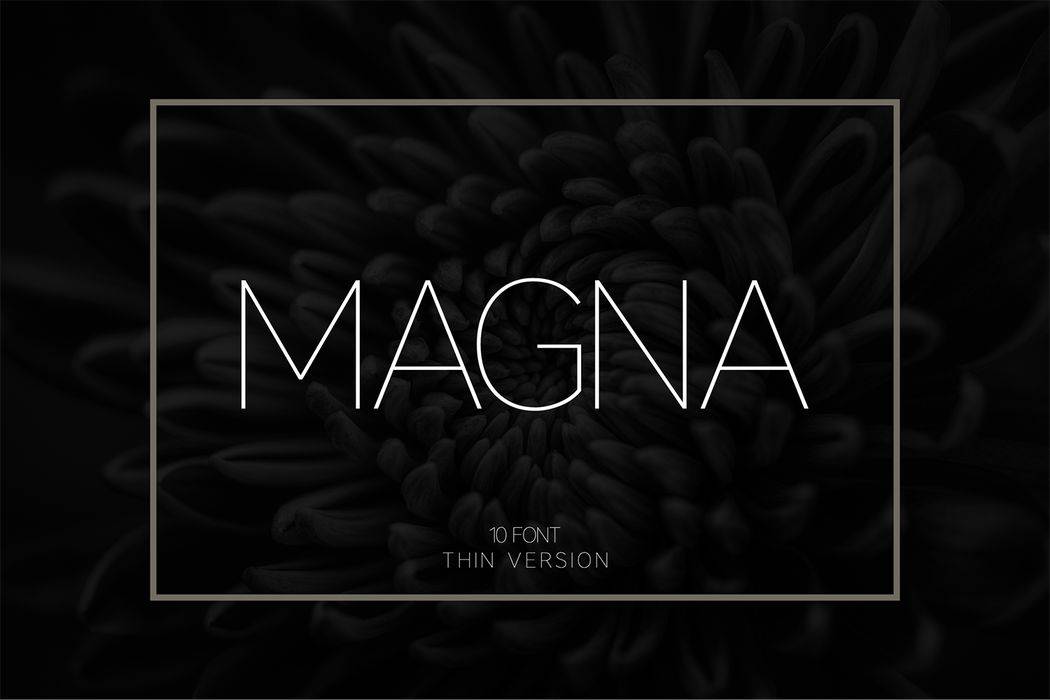 Magna Thin Font sample