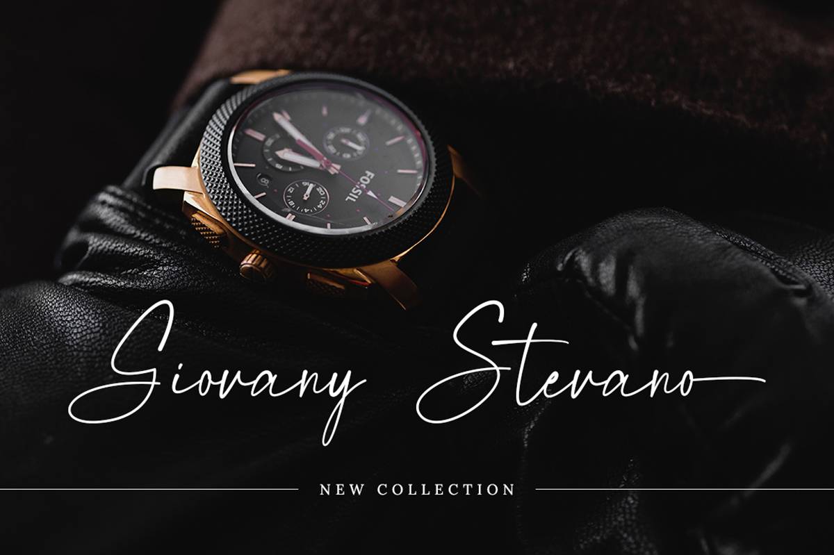 Magnificent Signature Font sample