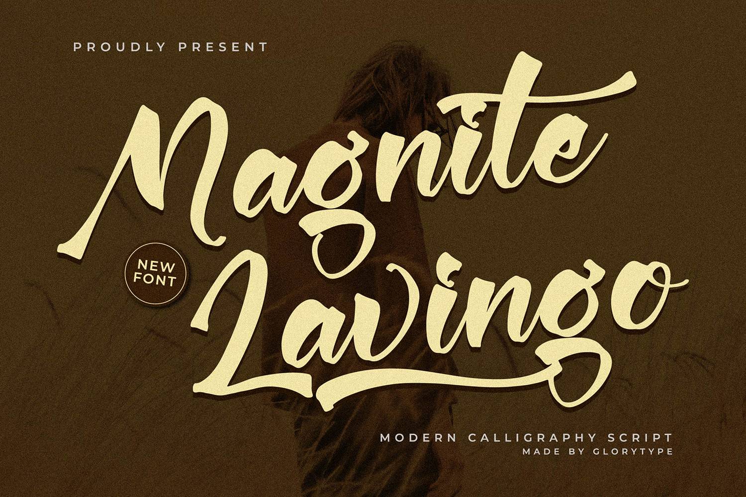 Magnite Lavingo Font sample