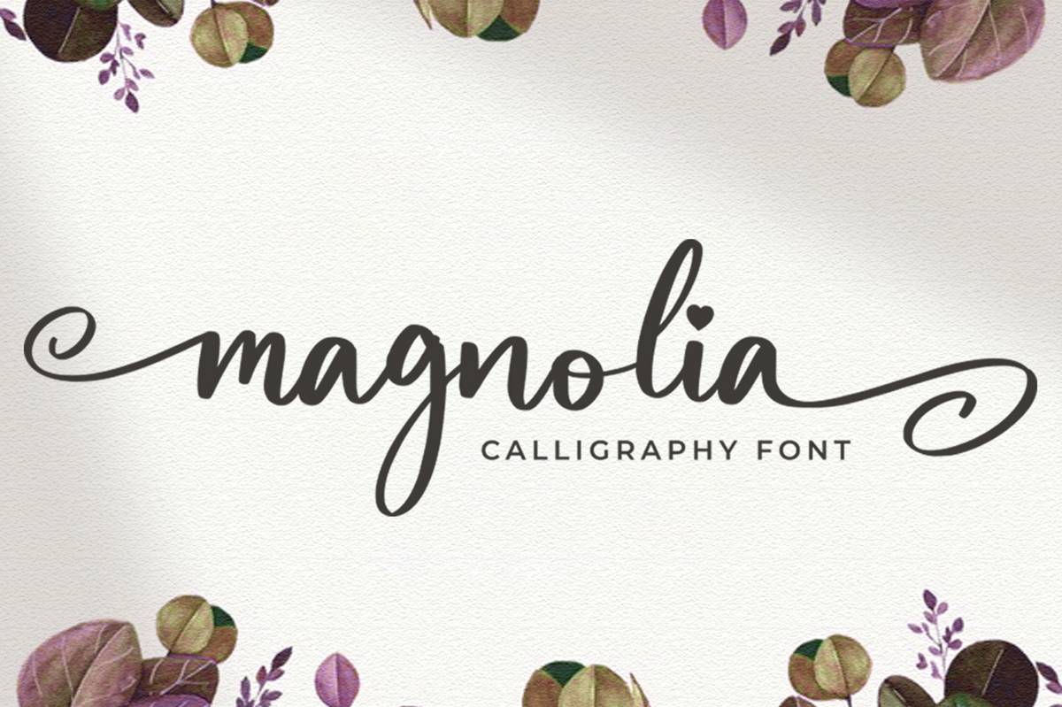 Magnolia Font sample