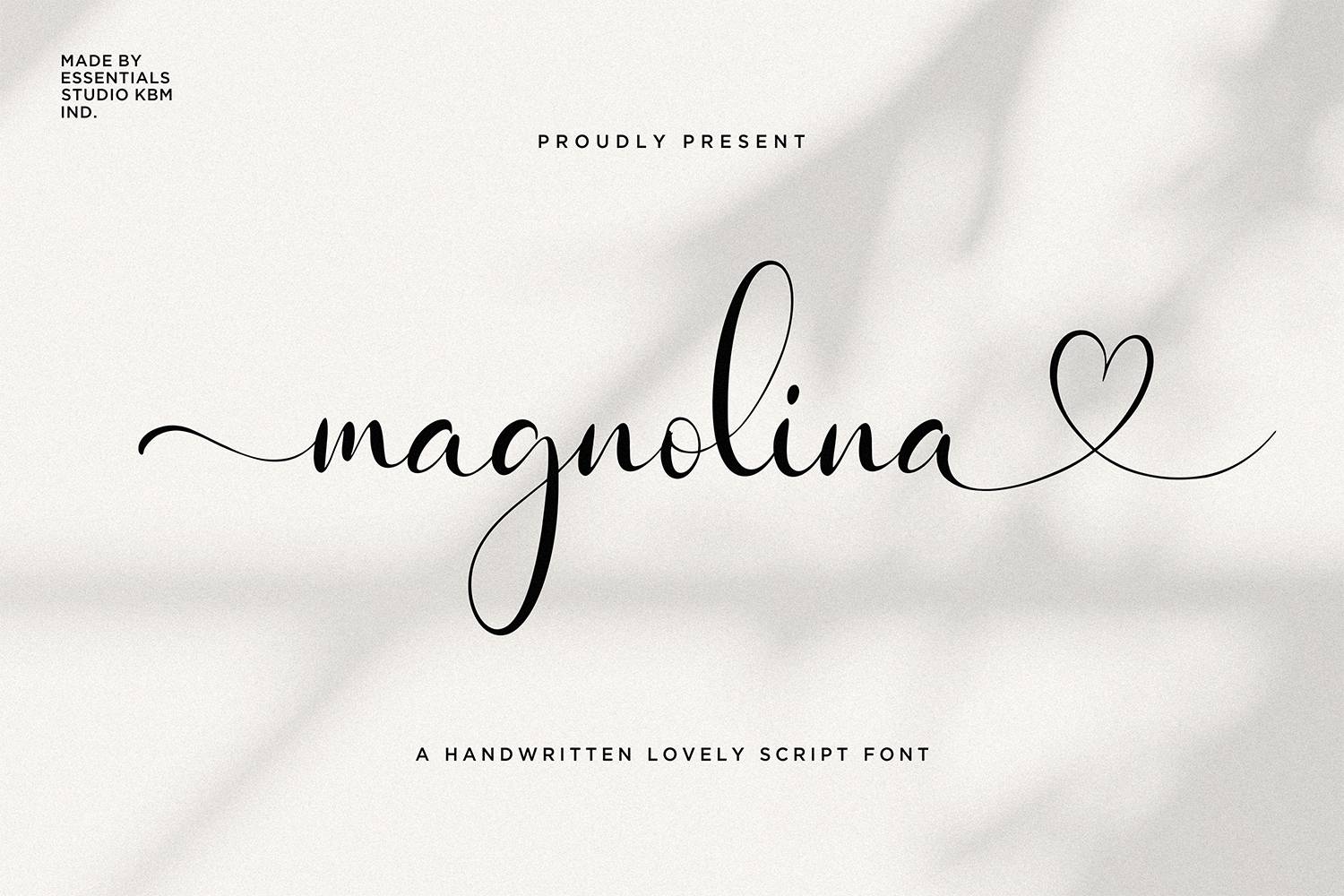 Magnolina Font sample