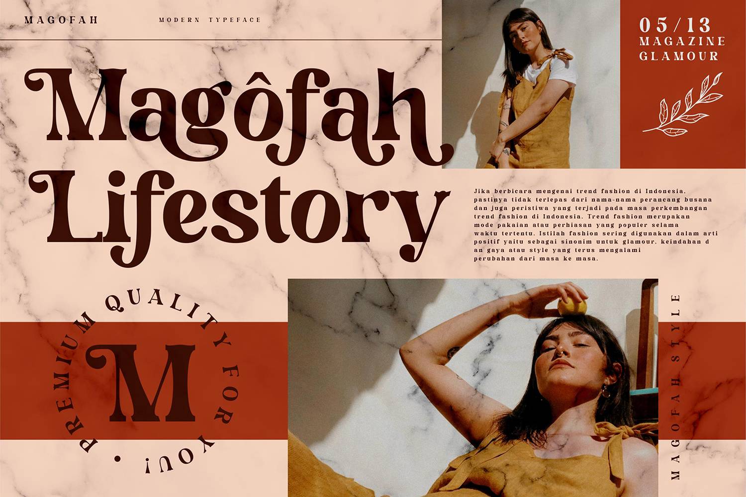 Magofah Font sample