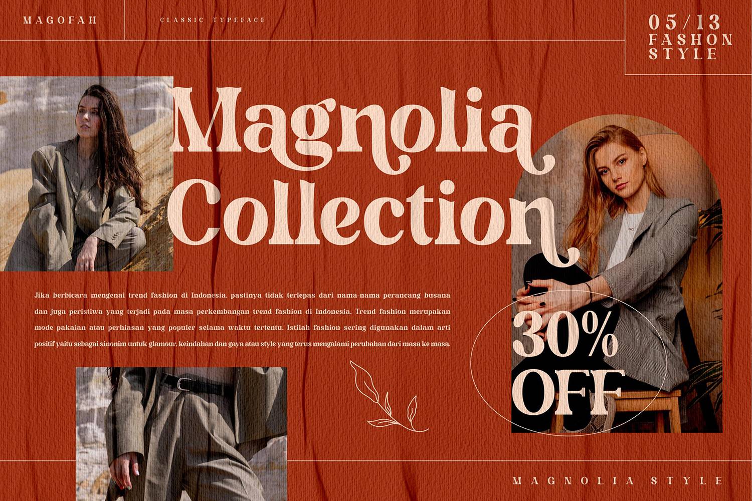 Magofah Font sample