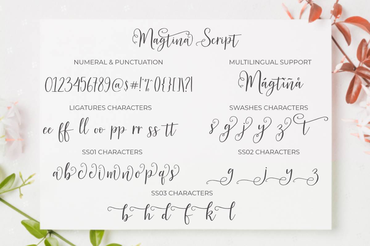 Magtina Font sample