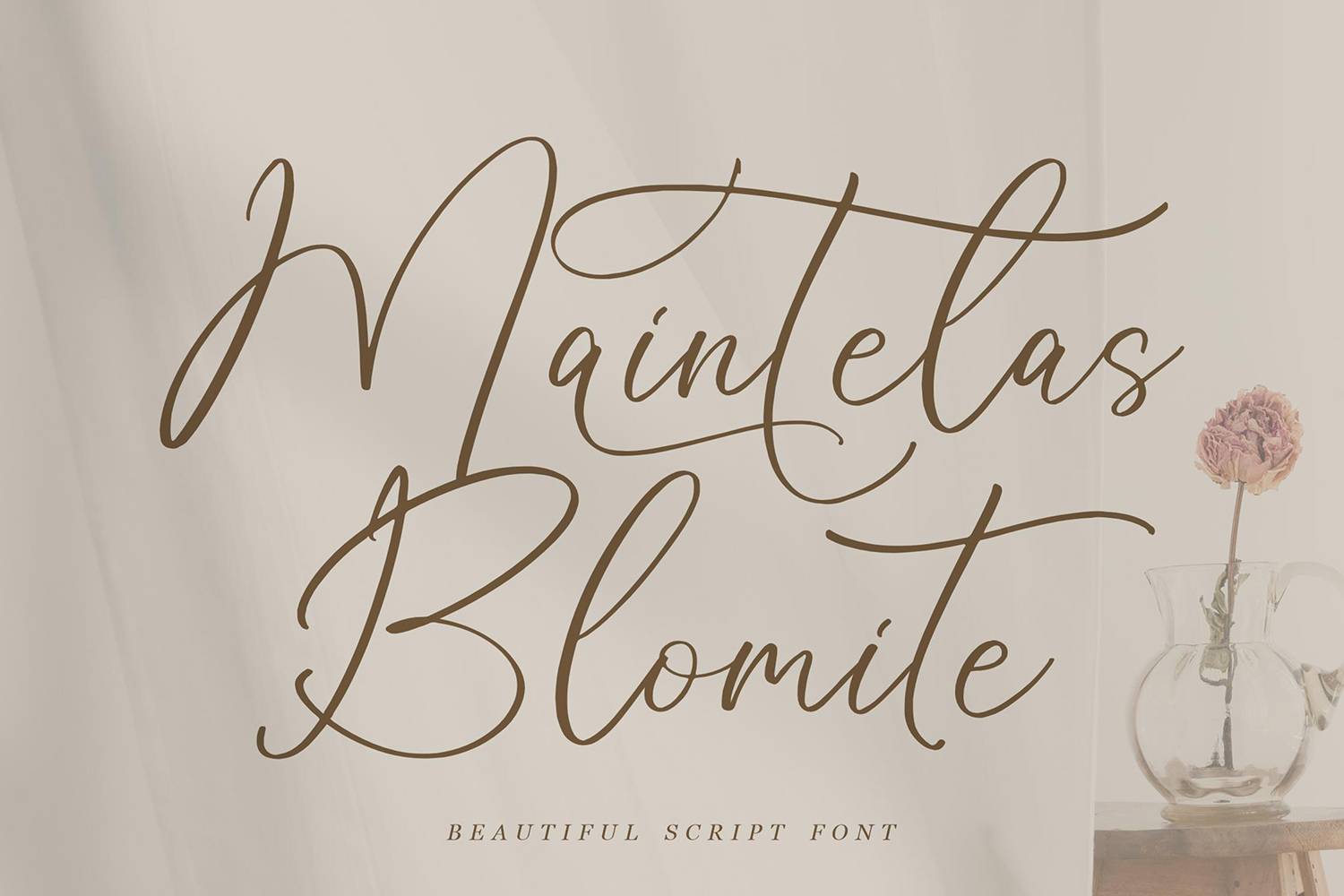 Maintelas Blomite Font sample