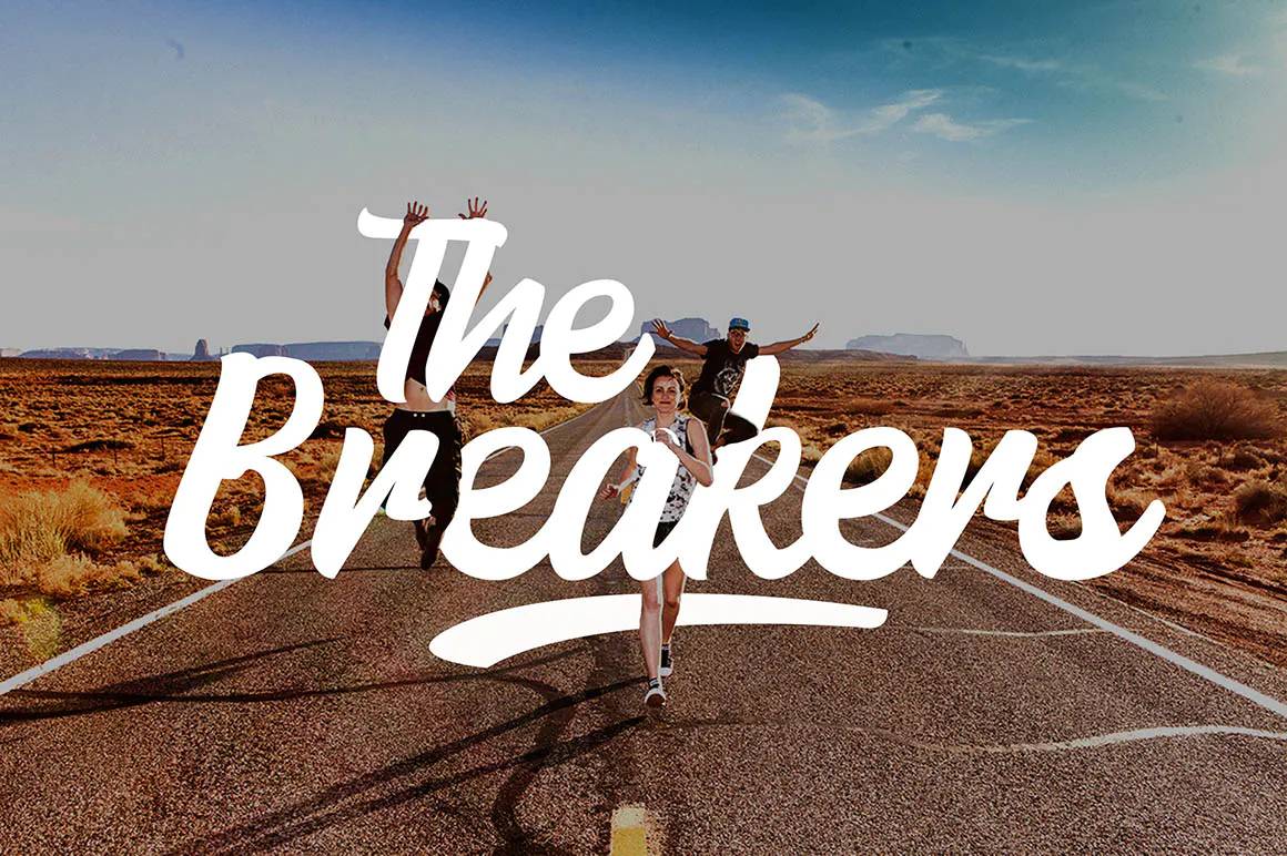 Malaga Modern Script Typeface sample