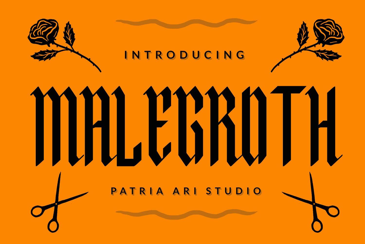 Malegroth Font sample