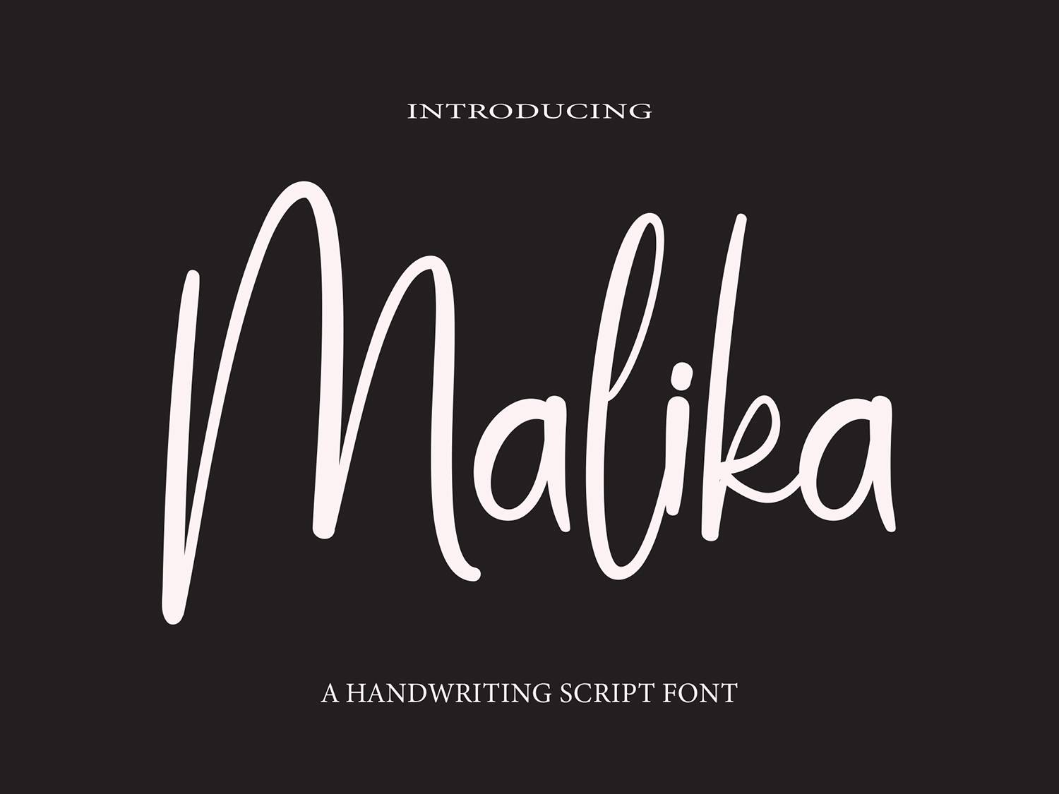 Malika Font sample