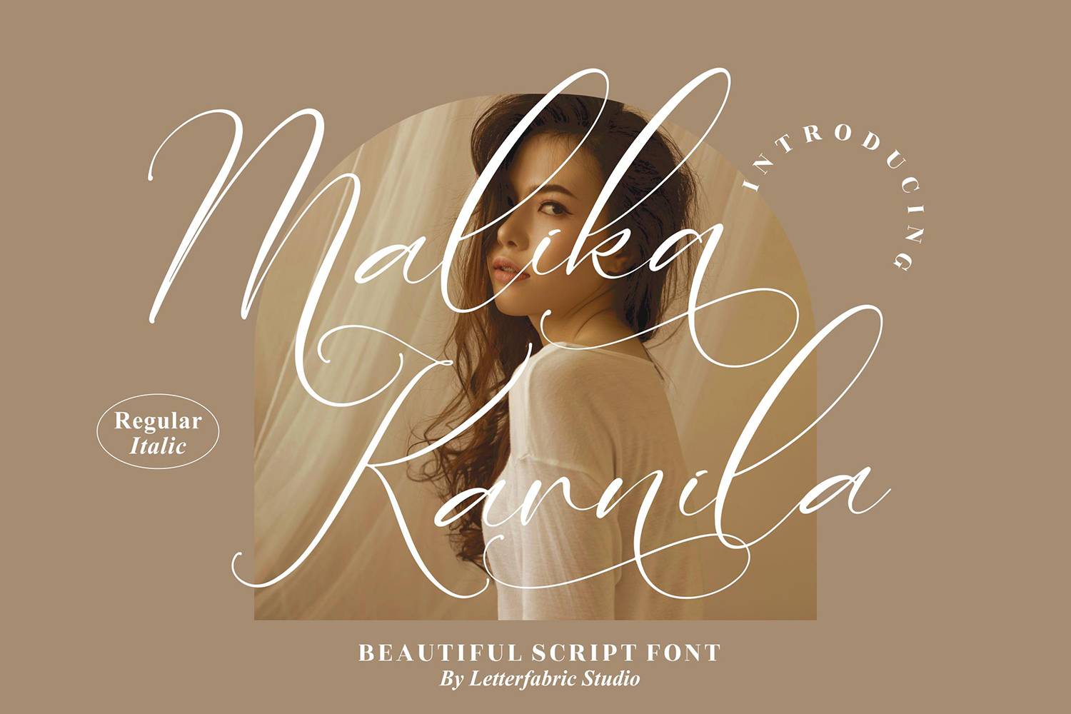Malika Karnila Font sample