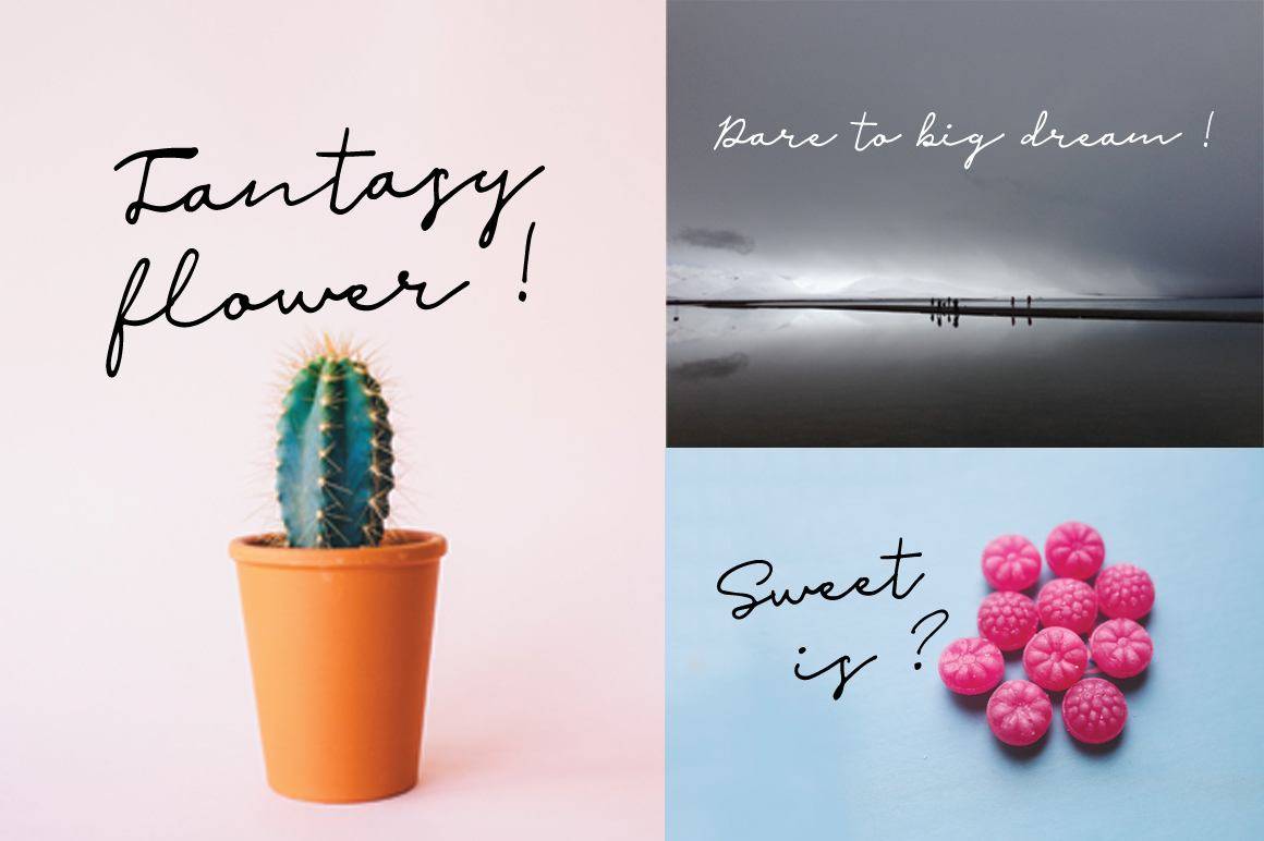 Malina Font sample