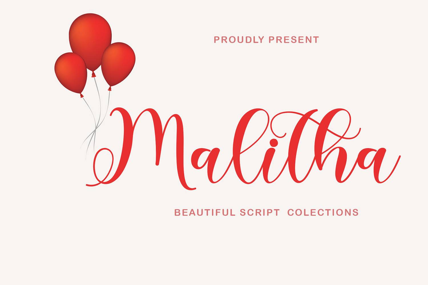 Malitha Font sample