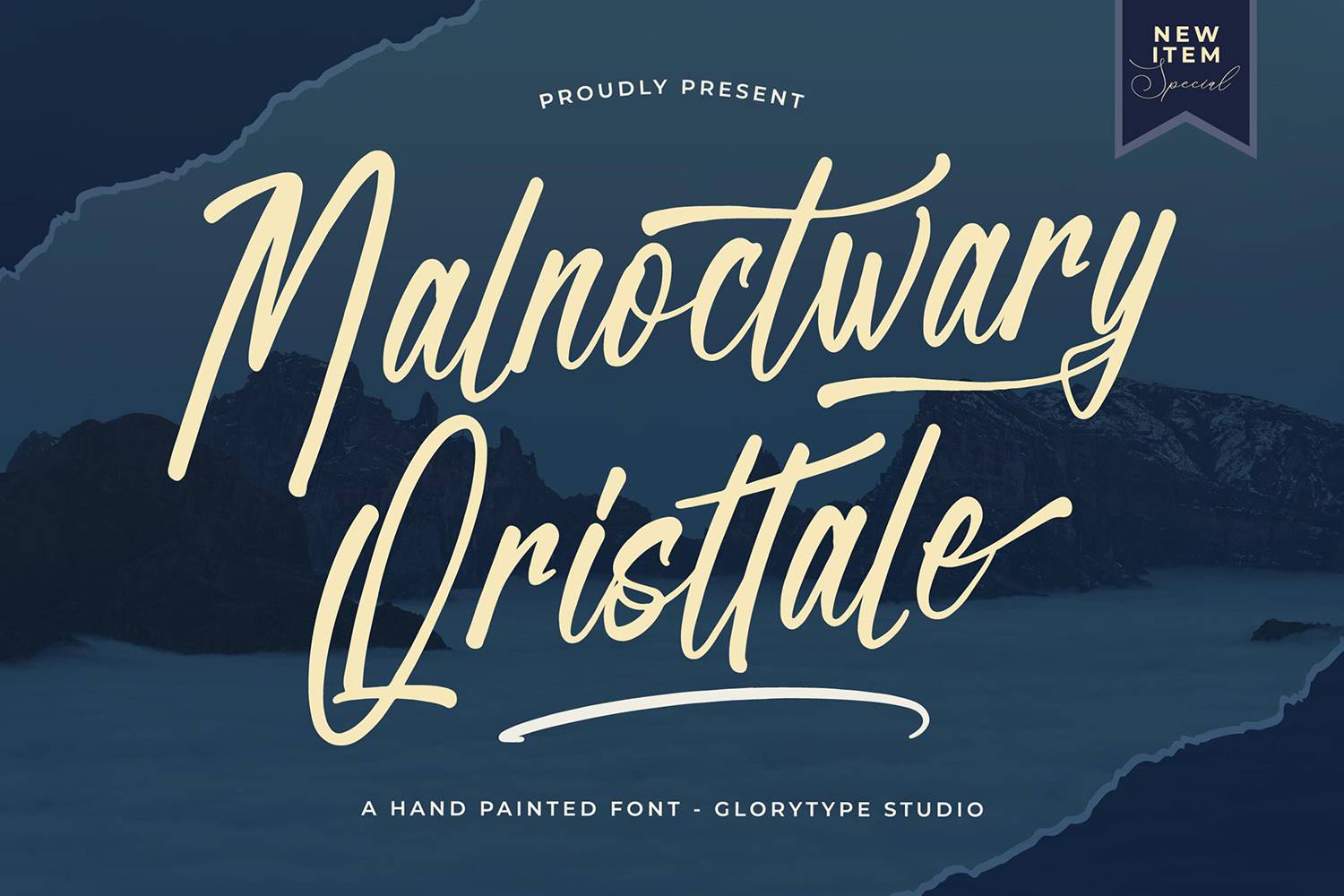 Malnoctwary Qristtale Font sample