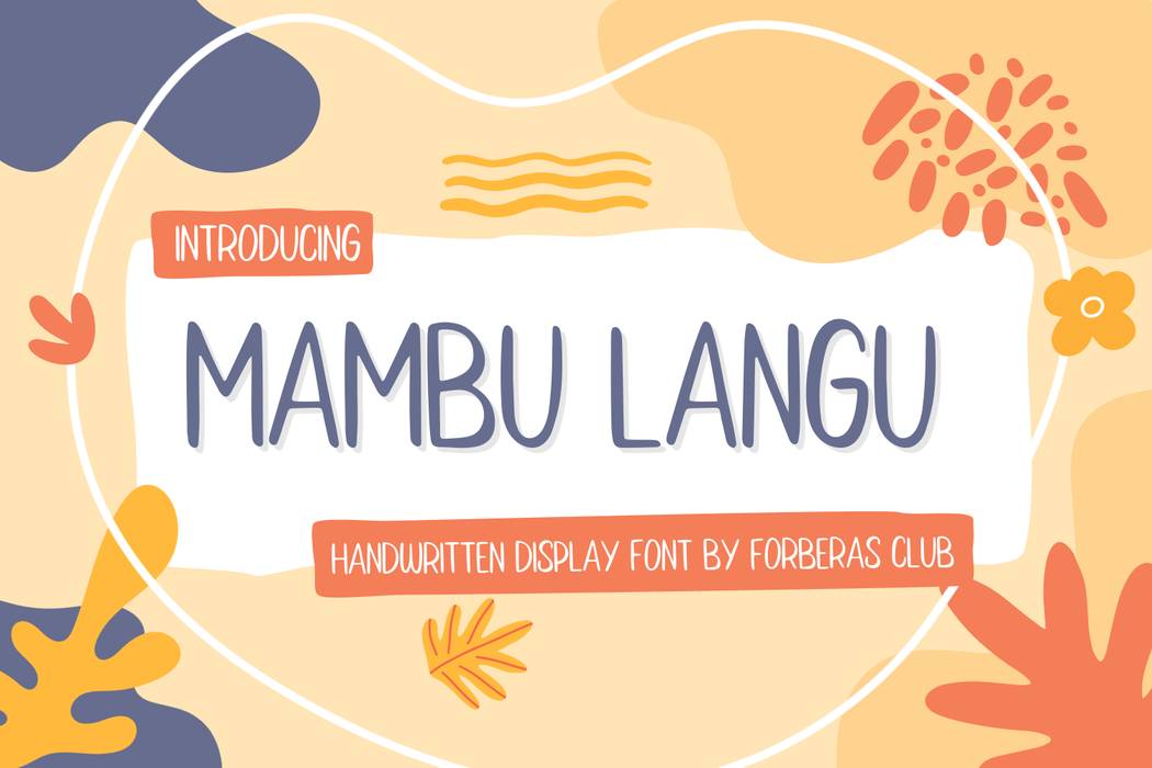 Mambu Langu Font sample