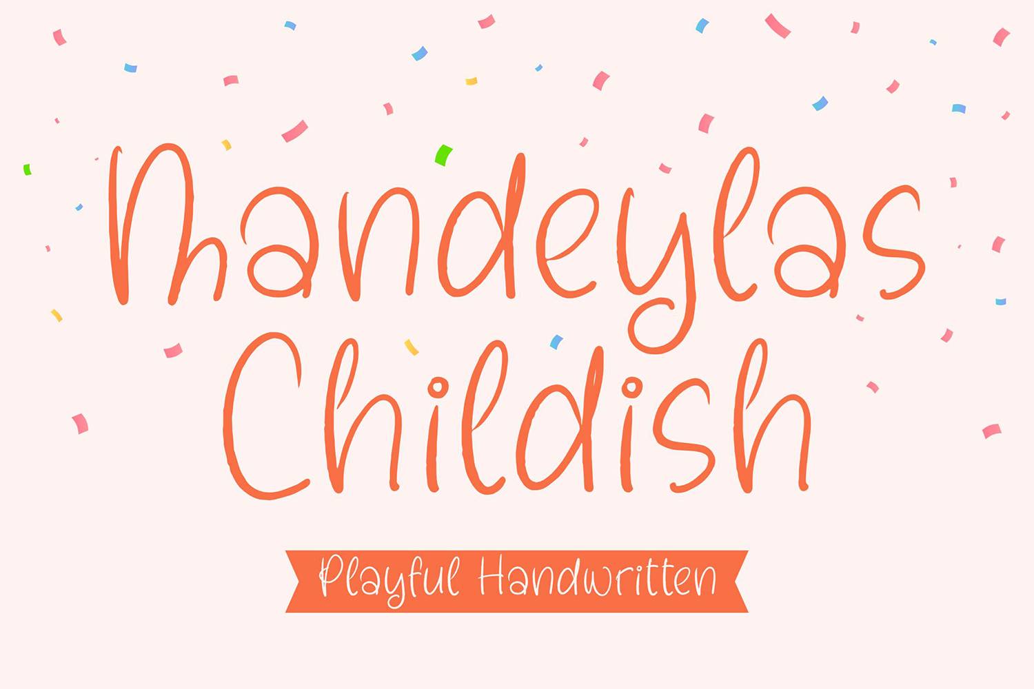 Mandeylas Childish Font sample
