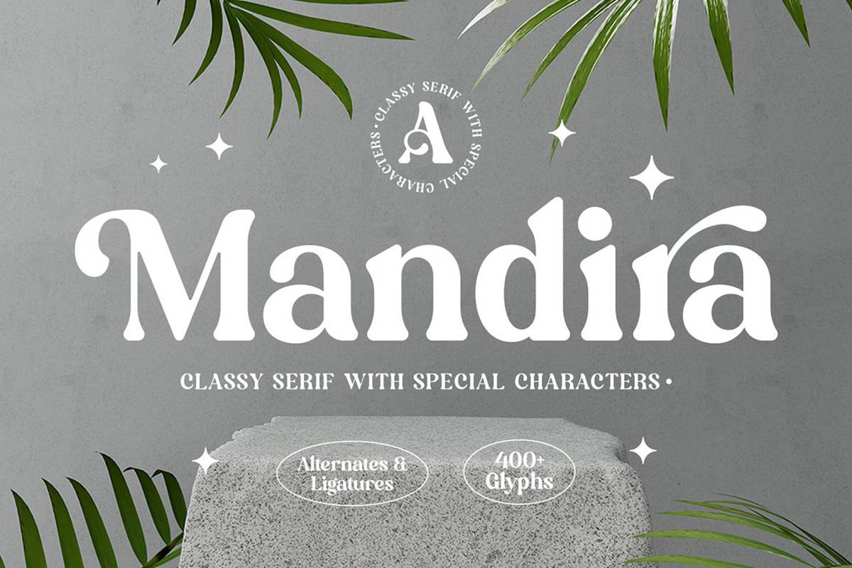 Mandira Font sample