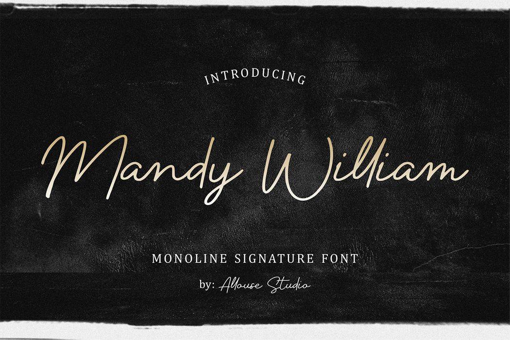 Mandy William Font sample
