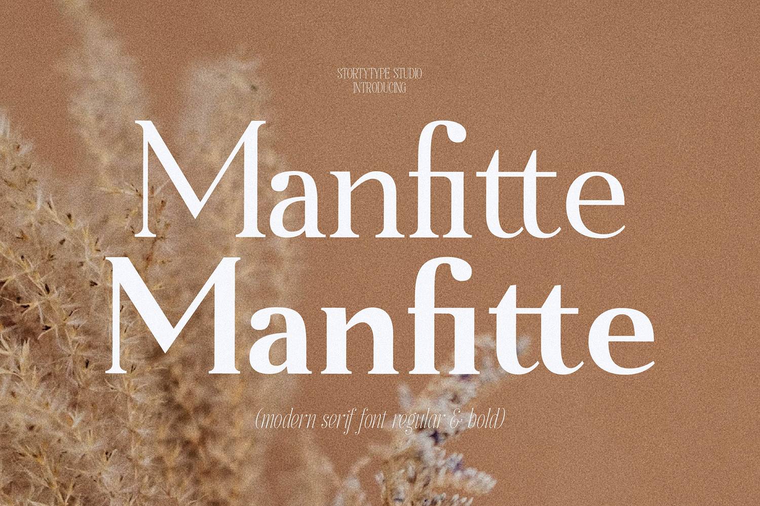 Manfitte Font sample