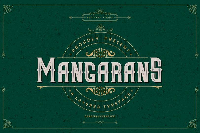 Mangarans Font sample