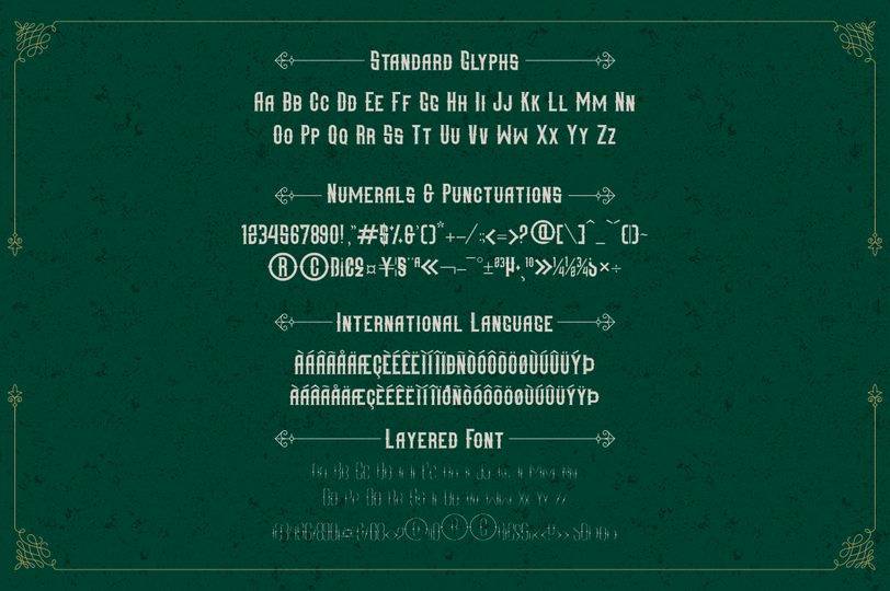 Mangarans Font sample
