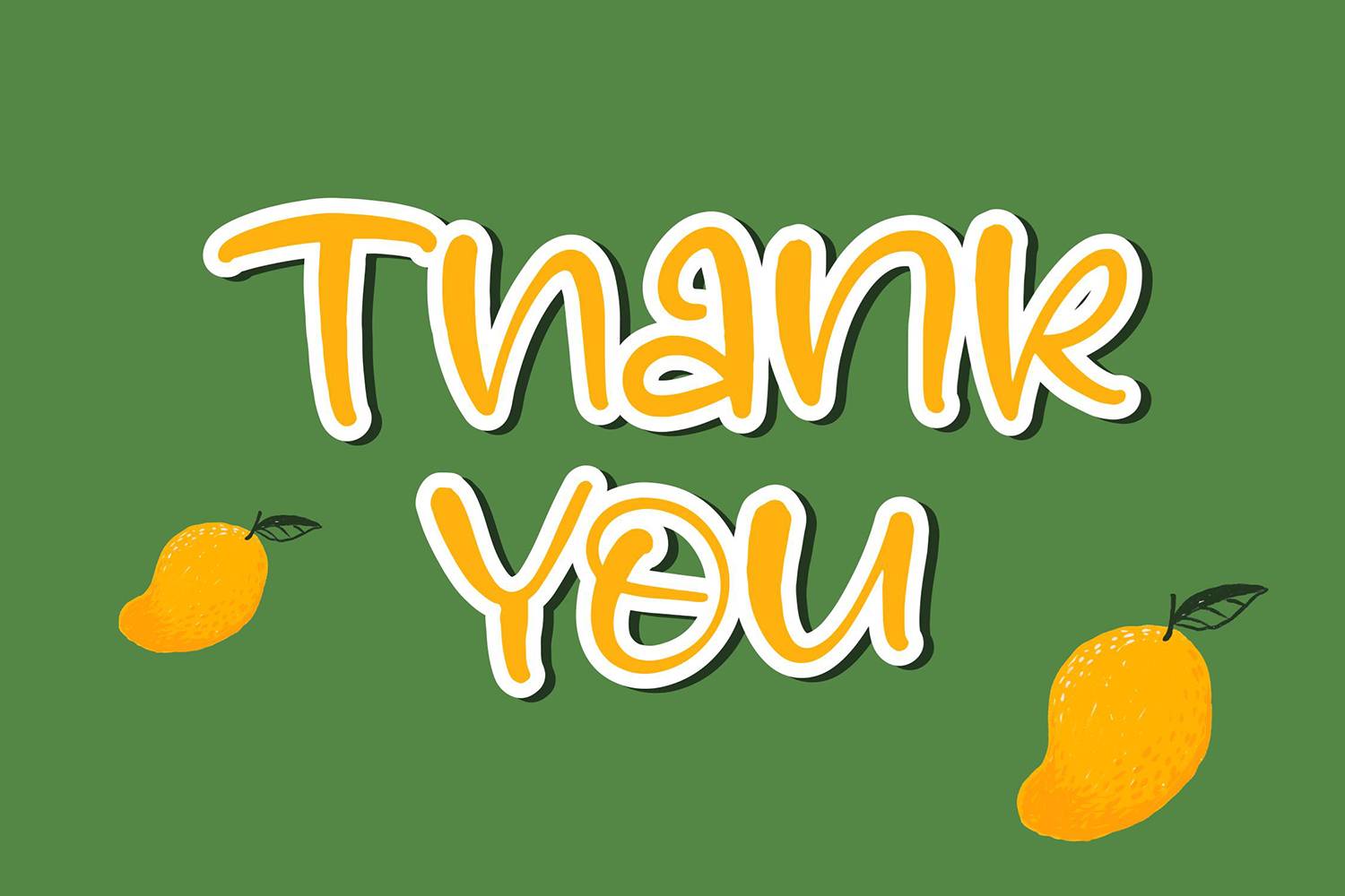 Mango Flower Font sample