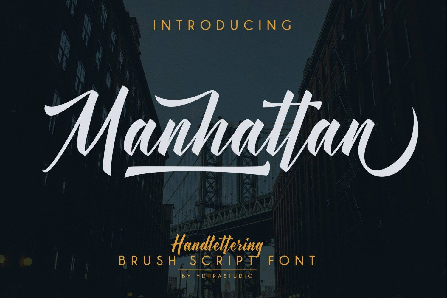 Manhattan Brush Font sample