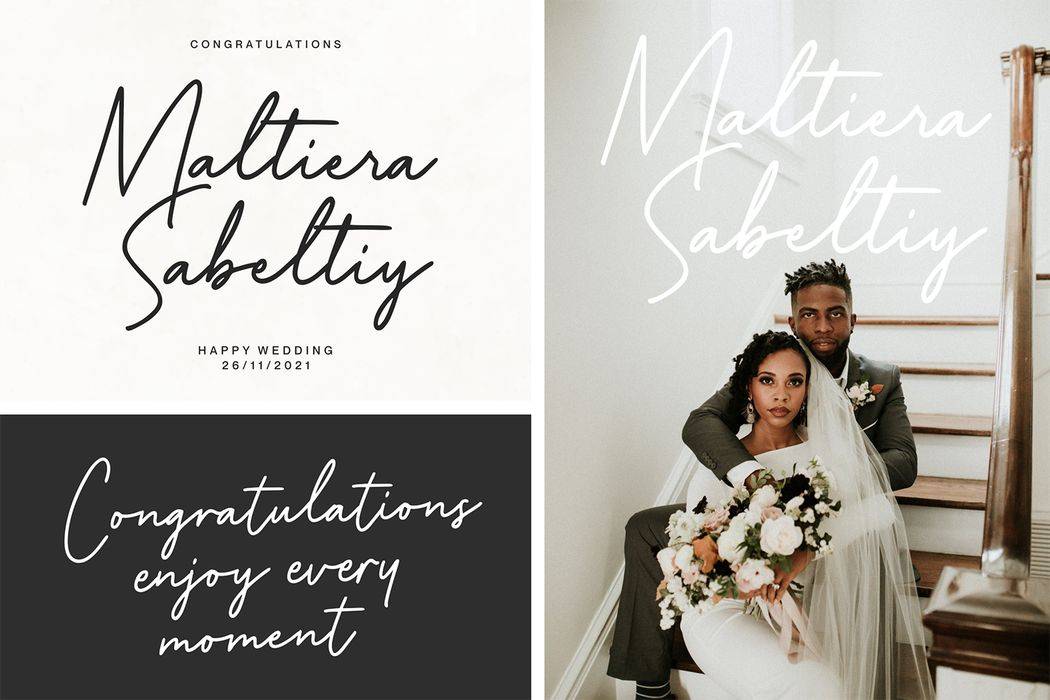 Manly Signature Font sample