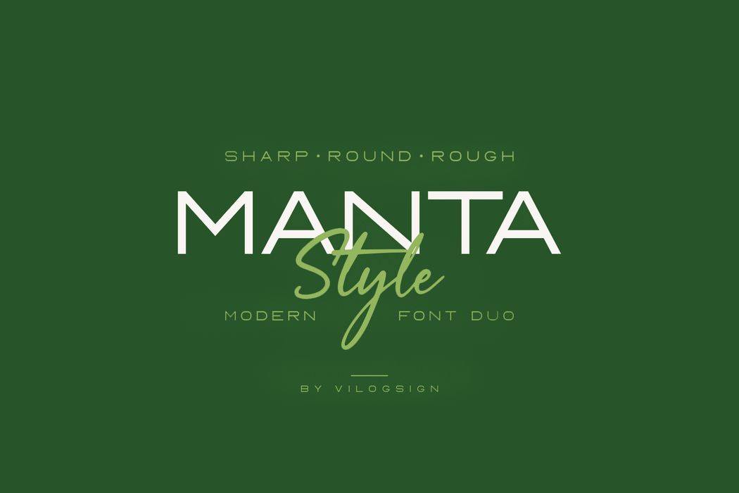 Manta Style Font sample
