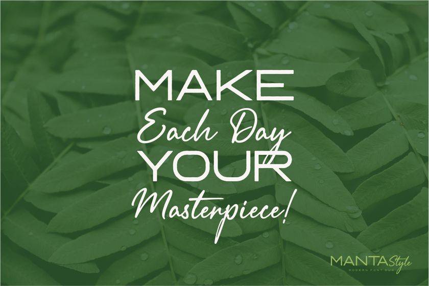 Manta Style Font sample